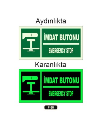 Fosforlu İmdat Butonu p Yön Levhası