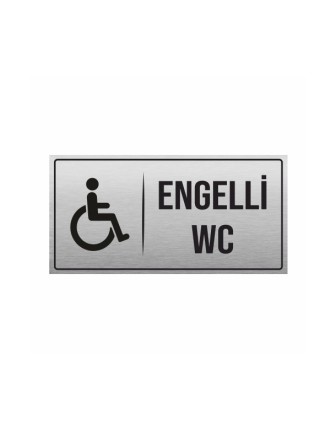 ENGELLİ WC LEVHASI METAL