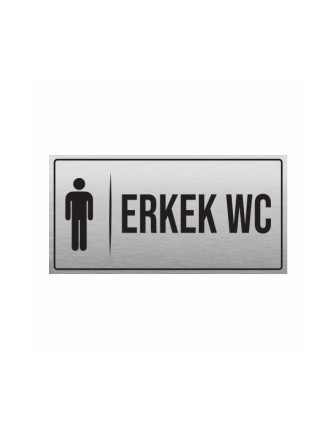 ERKEK WC YÖNLENDİRME LEVHASI METAL