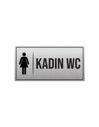 KADIN WC YÖNLENDİRME LEVHASI METAL