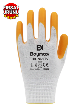 Baymax BX NP 05 Polyester Örme Nitril Eldiven
