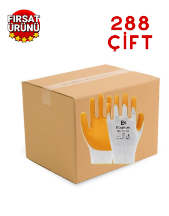 Baymax BX NP 05 Polyester Örme Nitril Eldiven 288 Çift 