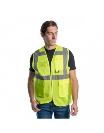 Yönetici İkaz Yeleği Tek Renk Sarı