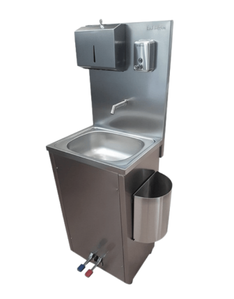 Ayaklı Paslanmaz Pedallı Kombine Eviye