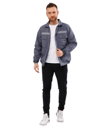 İşçi Montu 7/7 Kapitoneli Gri Kışlık Işçi Mont