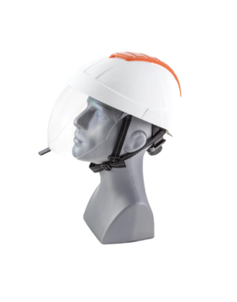 KENDİNDEN VİZÖRLÜ ÇARPIŞMA KUTULU ELEKTRİKÇİ GÜVENLİK BARETİ / E-MAN