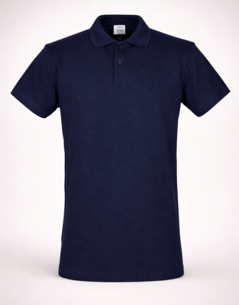 Polo Yaka Lacivert T-Shirt