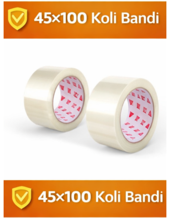 45x100 Şeffaf Koli Bandı