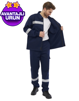 Reflektörlü Isı Alev ve Kaynak Sıçramalarına Karşı Koruyucu Yanmaz Ceket