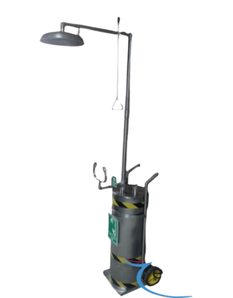 Taşınabilir Acil Göz Duşu - Tekerlekli, El Kumandalı, 304 Paslanmaz Çelik