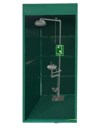Kabinli Göz ve Boy Duşu Platformu - Paslanmaz Boy Duşu, Galvaniz Kabin, Bina İçi/Dışı