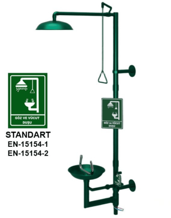Kombine Duş Galvaniz - El Kumandalı, Duvara Monte, 300 mm Duş Çanağı