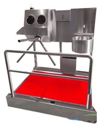 Hijyenik Turnike - Fotoselli Evyeli, 3 Kollu, Hijyenik Paspaslı, 304 Paslanmaz