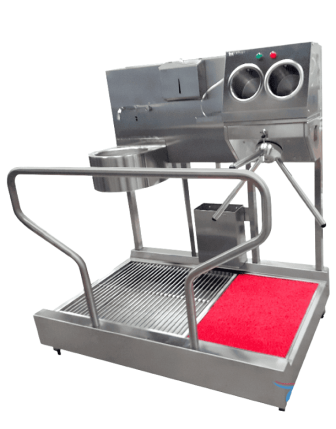 Hijyenik Turnike Sistemi - Fotoselli Evyeli, Ayak Izgaralı, Dezenfektanlı, 304 Paslanmaz