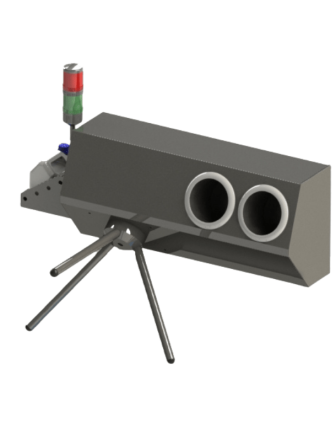 Hijyenik Turnike - Duvara Askılı, İki Gözlü Fotoselli Dezenfektan, 304 Paslanmaz