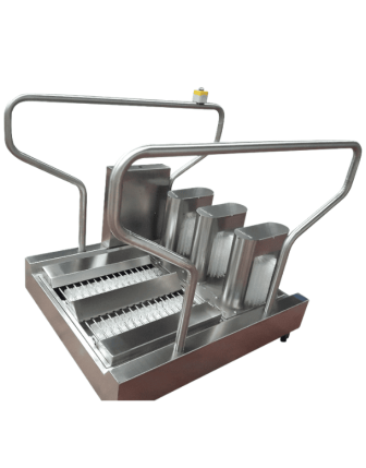 Yatay ve Dikey Fırçalamalı Hijyen Platformu - 304 Paslanmaz