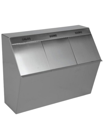 Galoş, Bone ve Maske Dolabı – 3 Gözlü Kapaklı