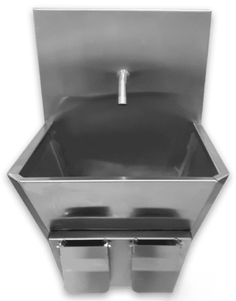 Diz Vurmalı Çift Girişli Evye – Paslanmaz Çelik