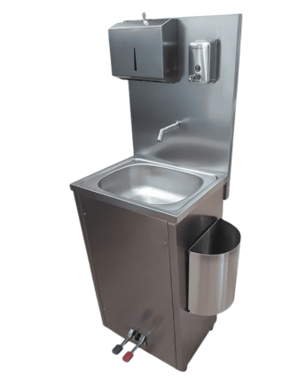 Paslanmaz Çelik Pedallı Kombine Evye – Çift Girişli