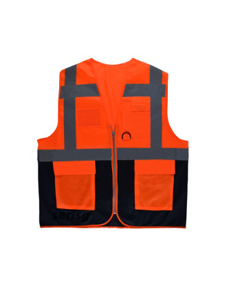 Kurumsal Baskılı Mühendis İkaz Yeleği Çift Renk 10 Adet