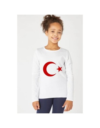 23 Nisan Bayrak Serisi Uzun Kol Çocuk Tişörtü