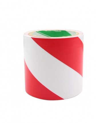Yer İşaretleme Bandı Kırmızı Beyaz100mmx30m