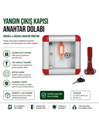 Yangın Çıkış Kapısı Anahtar Dolabı