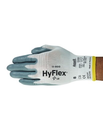 Ansell Hyflex 11-800 Köpük Nitril Kaplı Örgü Bilek Antistatik Montaj Eldiveni