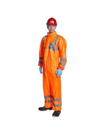 DuPont Tyvek 500 HV Yakalı Turuncu Kimyasal Korumalı Tulum 