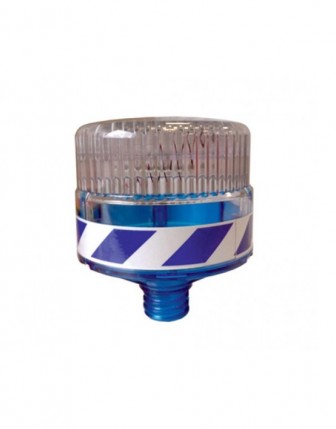 Flaşörlü Uyarı Butonu Mavi 290mm x 128mm