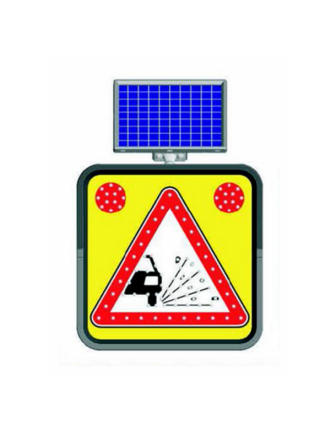 Ledli Trafik Levhası Gevşek Zemin 60x60cm