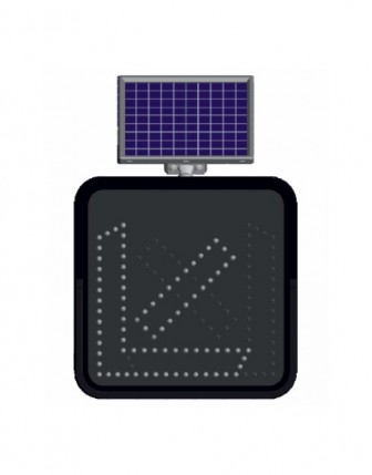 Ledli Trafik Levhası Sağadan ve Soldan Gidiniz 60x60cm