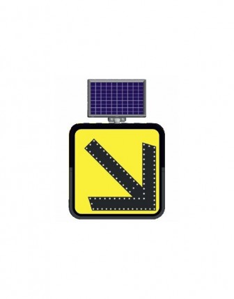 Ledli Trafik Levhası Sağdan Gidiniz 60x60cm