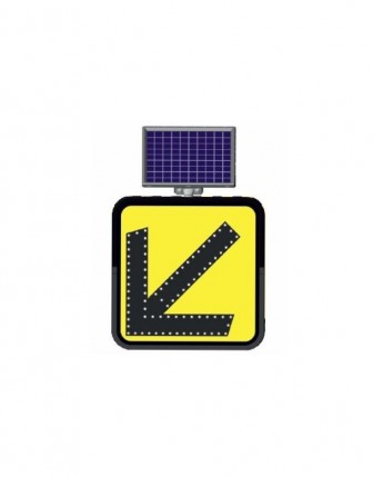 Ledli Trafik Levhası Soldan Gidiniz 60x60cm