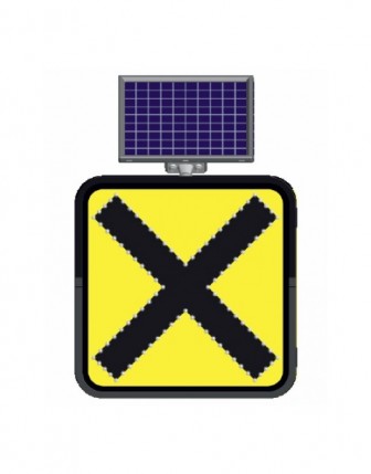 Ledli Trafik Levhası Kontrolsüz Kavşak 60x60cm