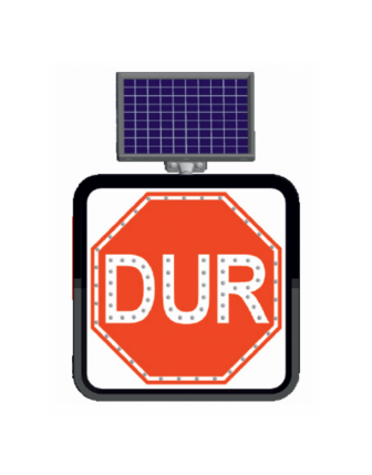 Ledli Trafik Levhası Dur 60x60cm